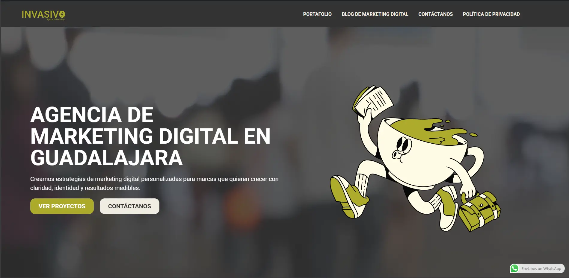 Proyecto web Agencia Invasivo - Agencia Creativa - Desarrollado por Eduardo Leal