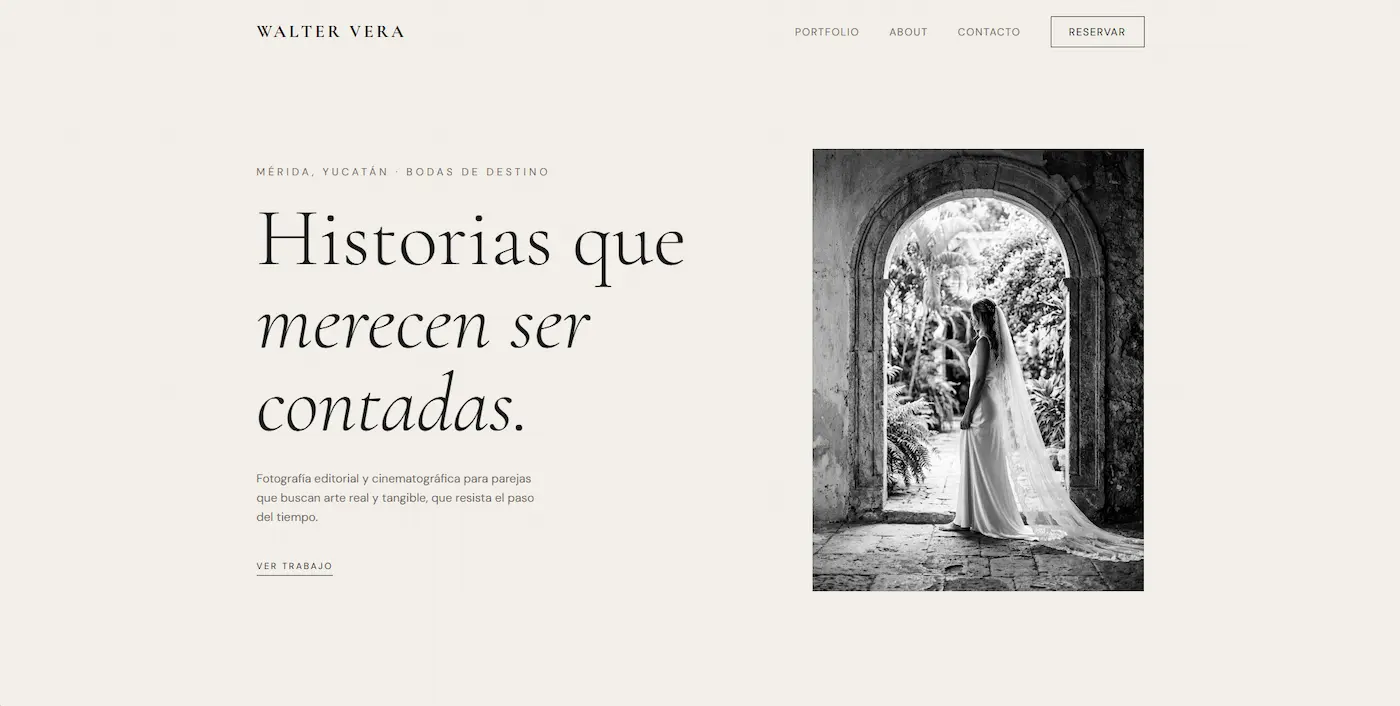 Proyecto web Walter Vera - Portfolio Creativo - Desarrollado por Eduardo Leal